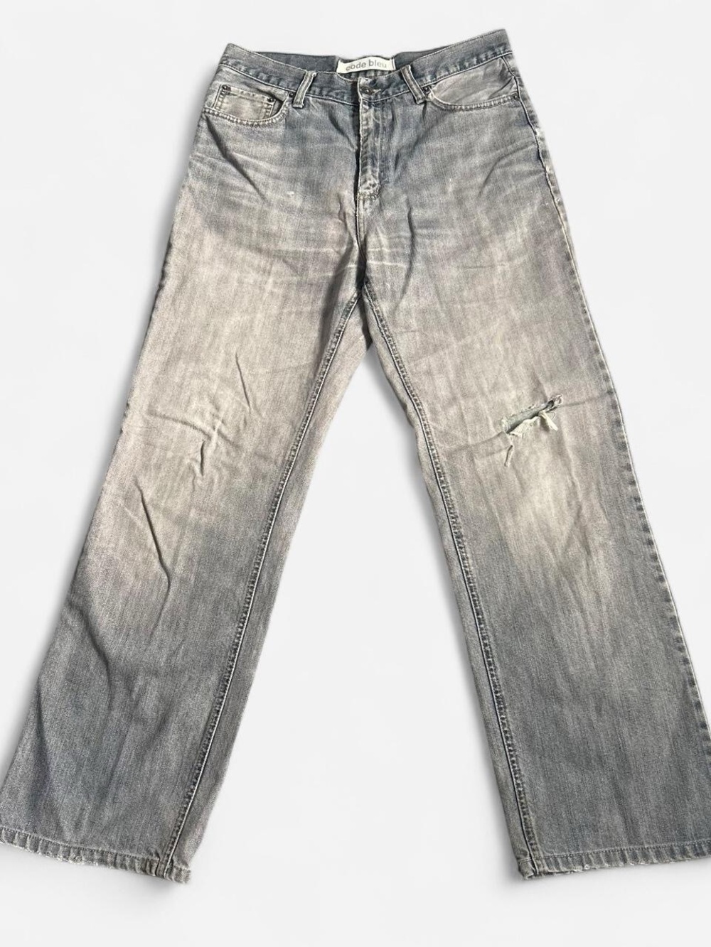 vintage faded code bleu jeans
